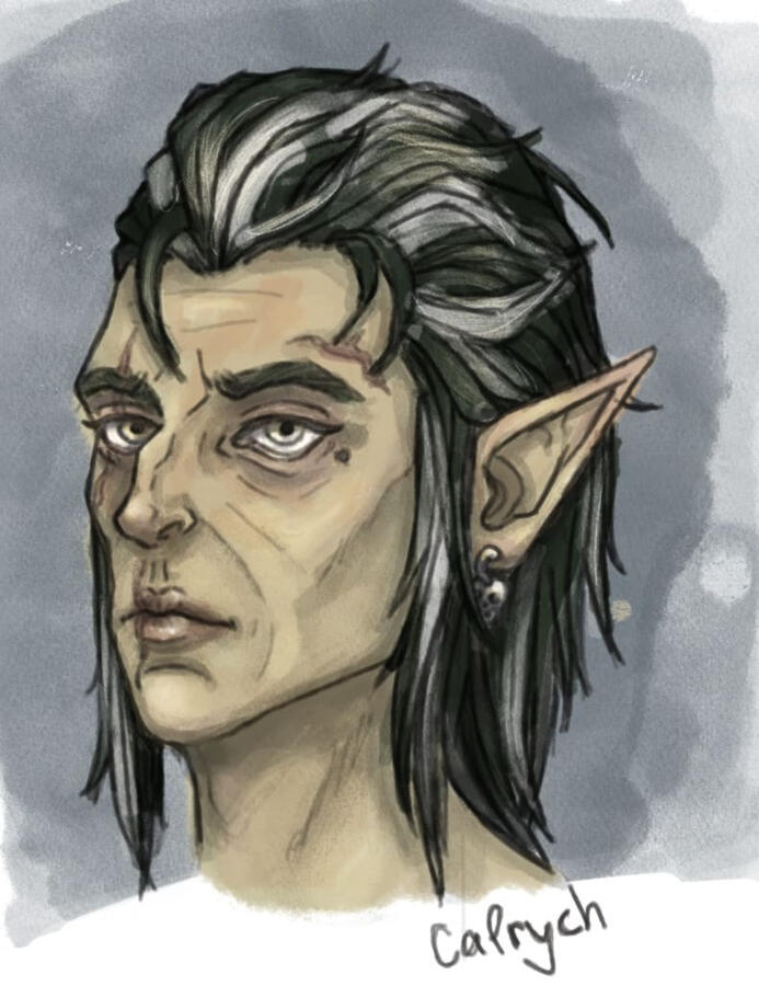 Sketch of my OC Calrych