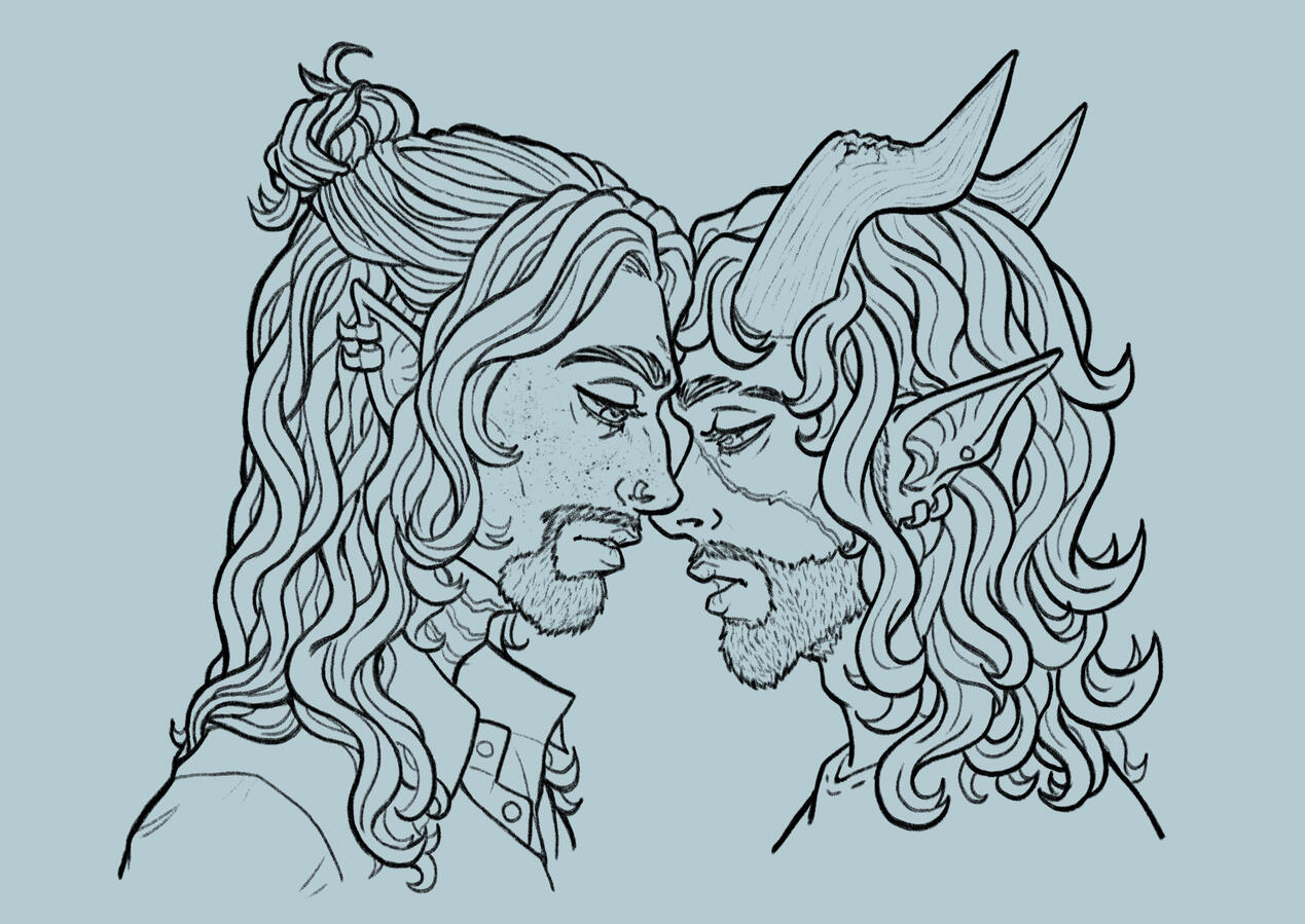 Silfur &amp; Dani Lineart for Collab