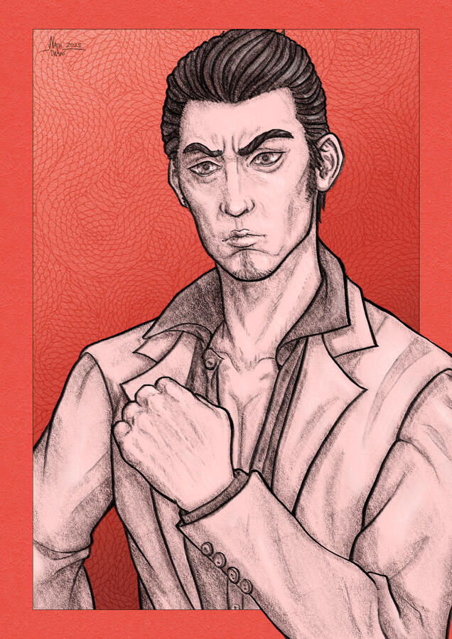 Kiryu Pencil Portrait