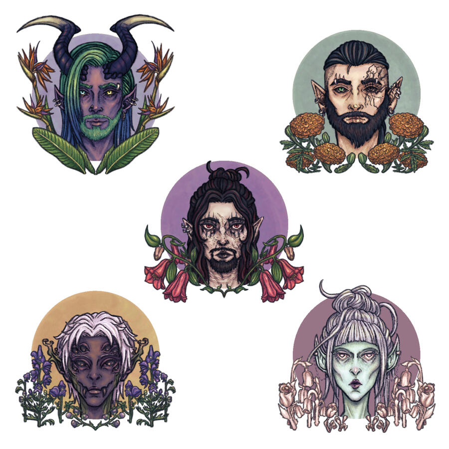 OC Flower Pieces Pt. 1