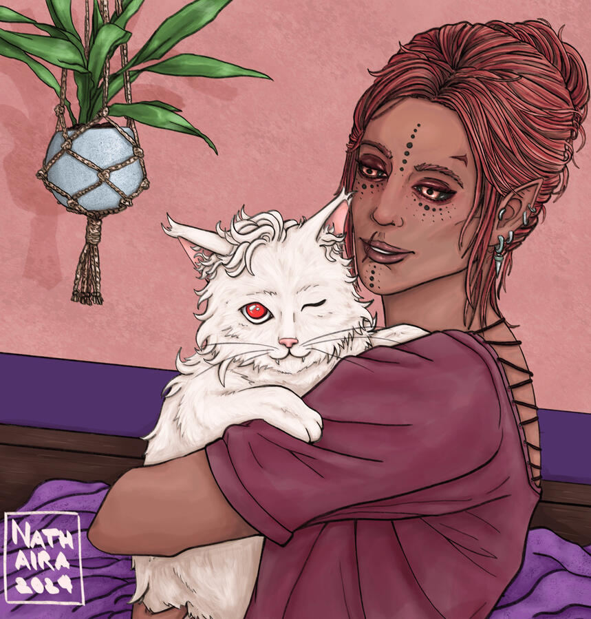 Inka and Catstarion - Gift for Sil @silmaryel on Tumblr