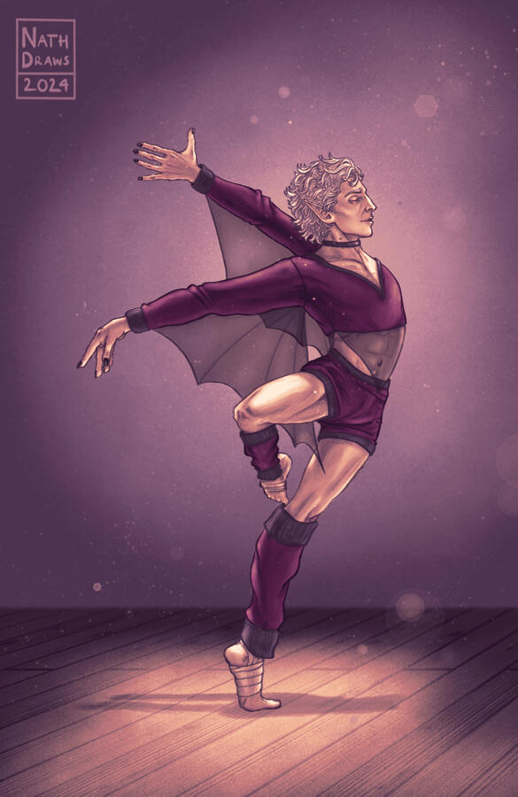BG3 Fanart - Astarion as a ballet dancer