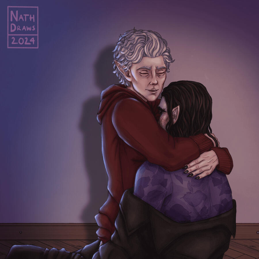 BG3 Fanart - Astarion and Silfur